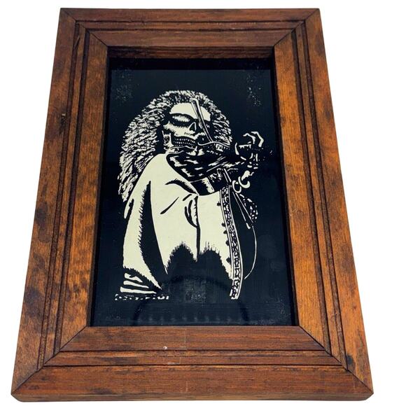 Vintage 80s Rock Band Glass Carnival Game Prize Jefferson Airplane Jethro Tull